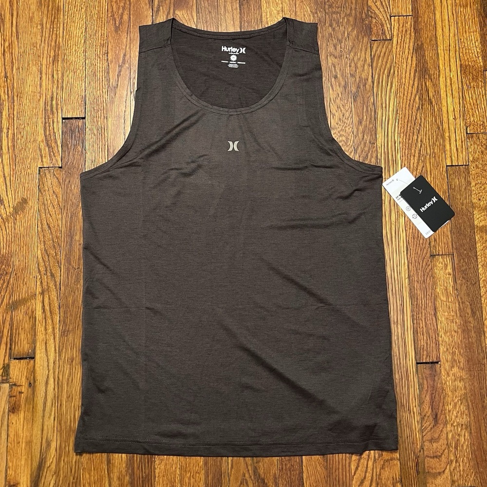Hurley Air Mesh Tank Men's Size Medium Brown NWT Performance Essentials
